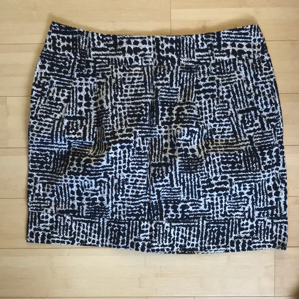 Black Patterned Skirt